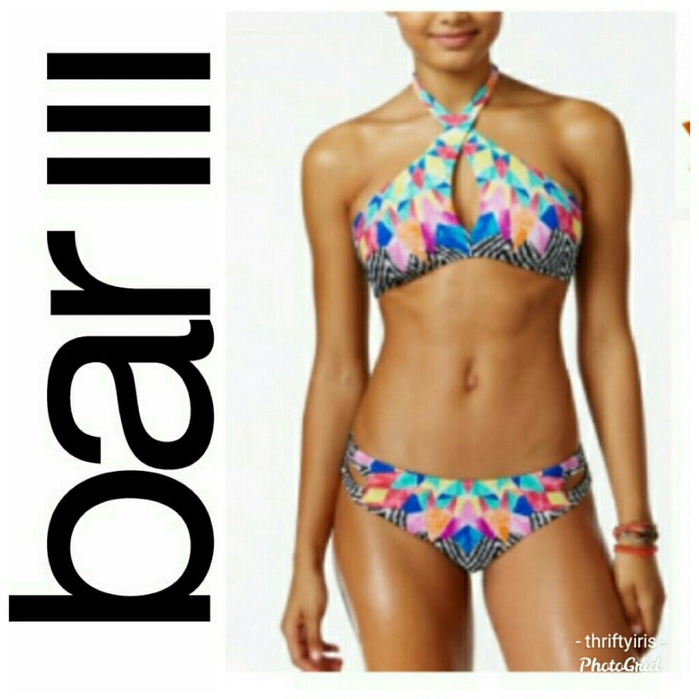 NWT-Feathered Daze Bikini From Macy's- Sz. L